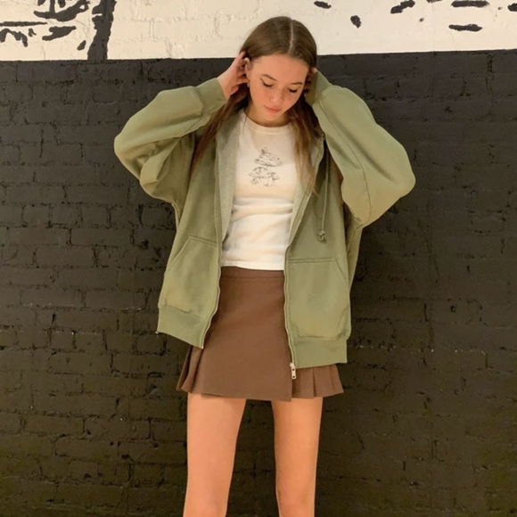 Brandy Melville Tops - Brandy Melville Matcha green Christy hoodie